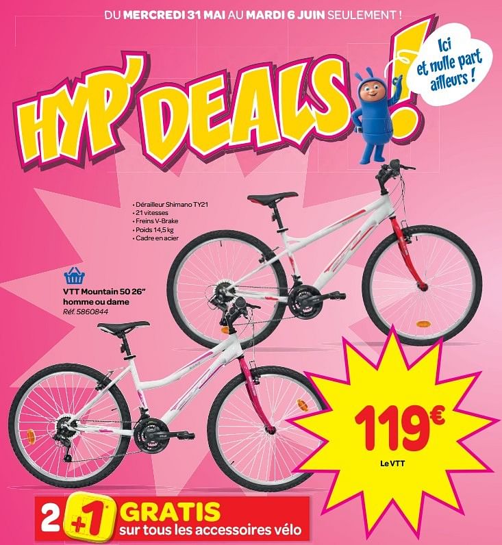 Vtt mountain outlet 50 carrefour