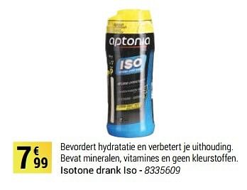 Promoties Isotone drank iso - Aptonia - Geldig van 01/04/2017 tot 31/12/2017 bij Decathlon