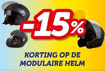 Promoties -15% korting op de modulaire helm - Huismerk - Auto 5  - Geldig van 07/06/2017 tot 08/07/2017 bij Auto 5