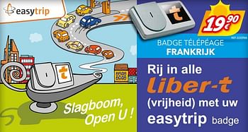 Promoties Badge télépéage frankrijk - Huismerk - Auto 5  - Geldig van 07/06/2017 tot 08/07/2017 bij Auto 5