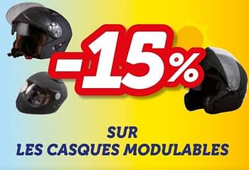 Promotions -15% sur les casques modulables - Produit maison - Auto 5  - Valide de 07/06/2017 à 08/07/2017 chez Auto 5