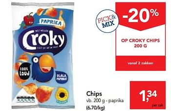 Promoties Chips paprika - Croky - Geldig van 14/06/2017 tot 27/06/2017 bij Makro