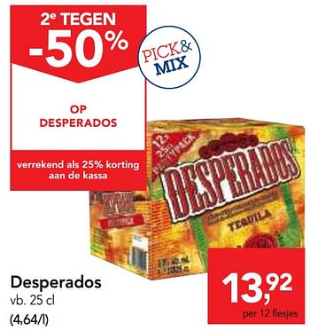 Promoties Desperados - Desperados - Geldig van 14/06/2017 tot 27/06/2017 bij Makro