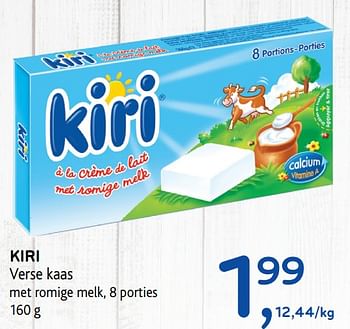 Promoties Kiri verse kaas met romige melk - KIRI - Geldig van 14/06/2017 tot 27/06/2017 bij Alvo