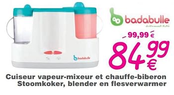 Promotion Cora Cuiseur Vapeur Mixeur Et Chauffe Biberon Stoomkoker Blender En Flesverwarmer Badabulle Bebe Et Grossesse Valide Jusqua 4 Promobutler