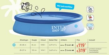 Promoties Intex zwembad easy set - Intex - Geldig van 15/06/2017 tot 08/07/2017 bij Dreamland