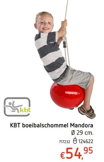 Promoties Kbt boeibalschommel mandora - Kbt - Geldig van 15/06/2017 tot 08/07/2017 bij Dreamland