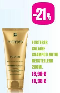 Promoties Furterer solaire shampoo nutri herstellend - RENE FURTERER - Geldig van 01/06/2017 tot 31/07/2017 bij Medi-Market