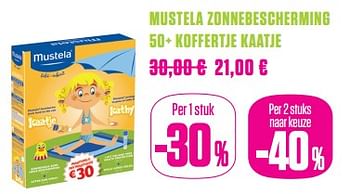 Promoties Mustela zonnebescherming 50+ koffertje kaatje - Mustela - Geldig van 01/06/2017 tot 31/07/2017 bij Medi-Market
