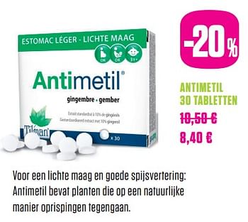 Promoties Antimetil - Tilman's - Geldig van 01/06/2017 tot 31/07/2017 bij Medi-Market