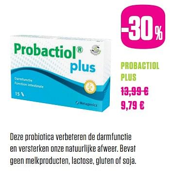 Promoties Probactiol plus - Metagenics - Geldig van 01/06/2017 tot 31/07/2017 bij Medi-Market