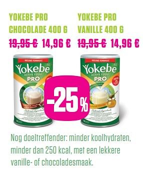 Promoties Yokebe pro chocolade - Yokebe - Geldig van 01/06/2017 tot 31/07/2017 bij Medi-Market