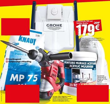 Promoties Zwevende wc-set solido grohe - Grohe - Geldig van 27/06/2017 tot 17/07/2017 bij BricoPlanit