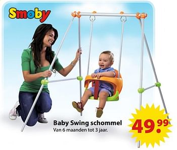Promoties Baby swing schommel - Smoby - Geldig van 12/06/2017 tot 21/09/2017 bij Vatana