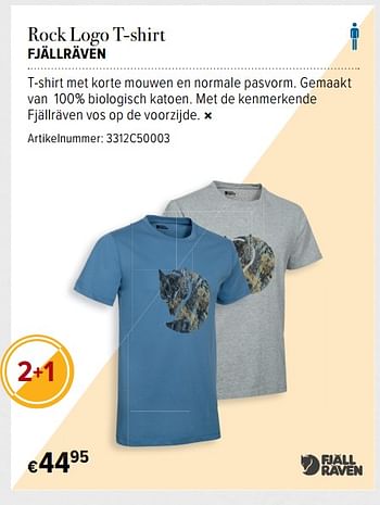 Promoties Rock logo t-shirt fjällräven - FJALL RAVEN - Geldig van 16/06/2017 tot 16/07/2017 bij A.S.Adventure
