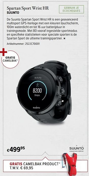 Promoties Spartan sport wrist hr suunto - Suunto - Geldig van 16/06/2017 tot 16/07/2017 bij A.S.Adventure