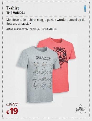 Promoties T-shirt the vandal - Huismerk - A.S.Adventure - Geldig van 16/06/2017 tot 16/07/2017 bij A.S.Adventure