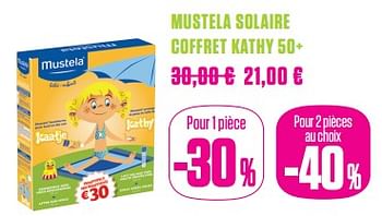 Promotions Mustela solaire coffret kathy 50+ - Mustela - Valide de 01/06/2017 à 31/07/2017 chez Medi-Market