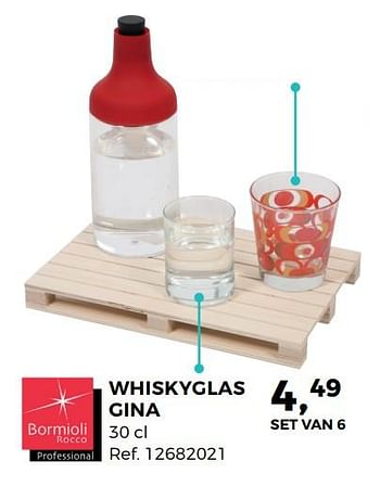 Promoties Whiskyglas gina - Bormioli Rocco  - Geldig van 27/06/2017 tot 25/07/2017 bij Supra Bazar