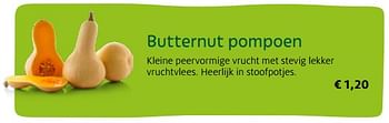 Promoties Butternut pompoen - Huismerk - Aveve - Geldig van 01/04/2017 tot 30/09/2017 bij Aveve
