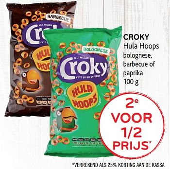 Promoties Croky hula hoops - Croky - Geldig van 28/06/2017 tot 11/07/2017 bij Alvo