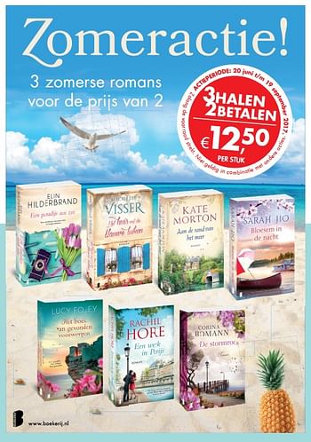 Promoties Zomeractie! 3 zomerse romans voor de prijs van 2 - Huismerk - Supra Bazar - Geldig van 27/06/2017 tot 25/07/2017 bij Supra Bazar