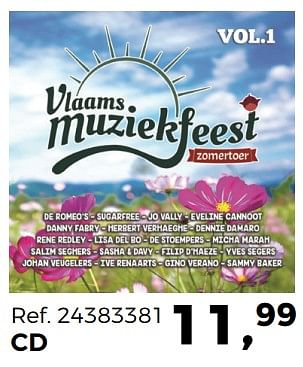 Promotions Vlaams muziekfeest - Produit maison - Supra Bazar - Valide de 27/06/2017 à 25/07/2017 chez Supra Bazar