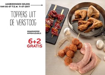 Promoties Gemarineerde kippenvleugels - Huismerk - Alvo - Geldig van 28/06/2017 tot 11/07/2017 bij Alvo