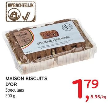 Promoties Maison biscuits d`or speculaas - Maison Biscuits d'Or - Geldig van 28/06/2017 tot 11/07/2017 bij Alvo