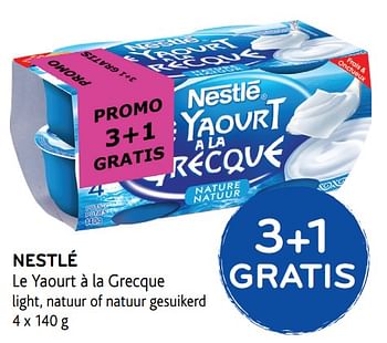 Promoties Nestlé le yaourt à la grecque - Nestlé - Geldig van 28/06/2017 tot 11/07/2017 bij Alvo