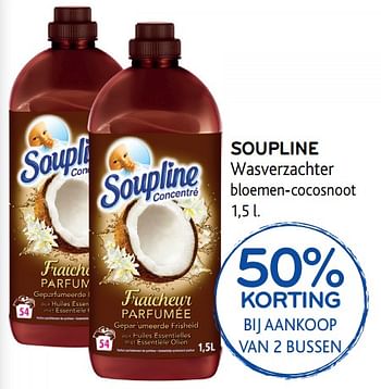 Promoties Soupline wasverzachter - Soupline - Geldig van 28/06/2017 tot 11/07/2017 bij Alvo