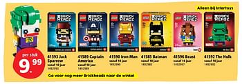 Promoties 41593 jack sparrow - Lego - Geldig van 26/06/2017 tot 30/07/2017 bij Bart Smit