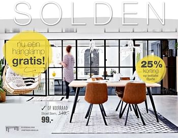 Promotions Stoel sem - Produit Maison - Goossens Wonen & Slapen - Valide de 01/07/2017 à 27/08/2017 chez Goossens Wonen & Slapen