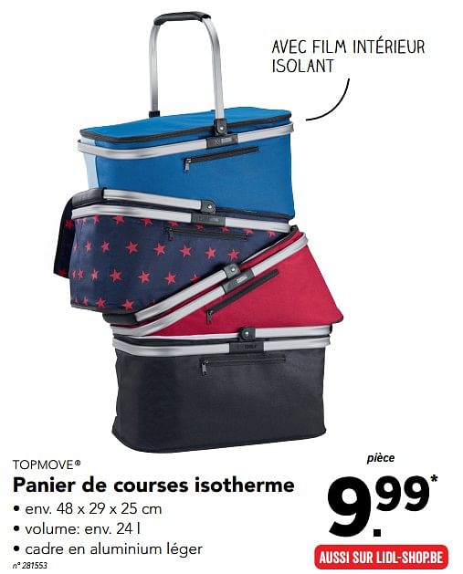 Panier discount isotherme lidl