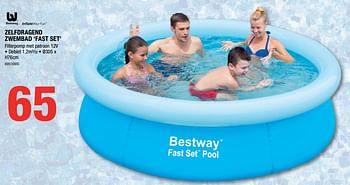 Promoties Zelfdragend zwembad fast set - BestWay - Geldig van 29/06/2017 tot 23/07/2017 bij HandyHome