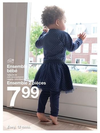 Promoties Ensemble bébé - Huismerk - Zeeman  - Geldig van 01/07/2017 tot 31/12/2017 bij Zeeman