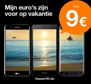 Promoties Huawei p9 lite - Huawei - Geldig van 01/07/2017 tot 31/07/2017 bij Orange
