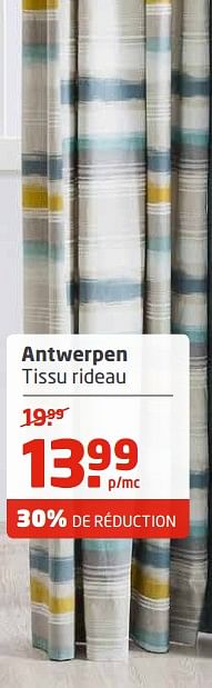 Promotions Antwerpen tissu rideau - Produit Maison - Carpetright - Valide de 01/07/2017 à 31/07/2017 chez Carpetright