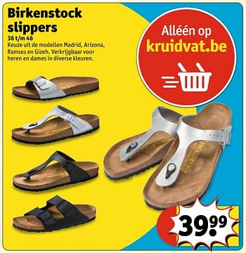 Verzakking sensor Ondergedompeld Huismerk - Kruidvat Birkenstock slippers - Promotie bij Kruidvat