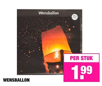 borst parfum Verandert in Huismerk - Big Bazar Wensballon - Promotie bij Big Bazar