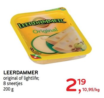 Promoties Leerdammer original of lightlife - Leerdammer - Geldig van 12/07/2017 tot 25/07/2017 bij Alvo