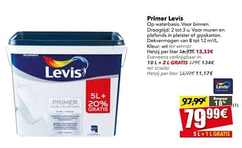 Promoties Primer levis - Levis - Geldig van 18/07/2017 tot 07/08/2017 bij BricoPlanit