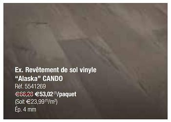 Promotions Revêtement de sol vinyle alaska cando - CanDo - Valide de 25/07/2017 à 07/08/2017 chez Brico