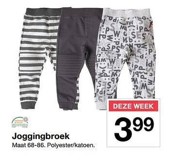 Promoties Joggingbroek - Huismerk - Zeeman  - Geldig van 22/07/2017 tot 28/07/2017 bij Zeeman