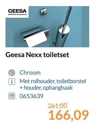 Promoties Geesa nexx toiletset - Geesa - Geldig van 01/08/2017 tot 31/08/2017 bij Sanitairwinkel