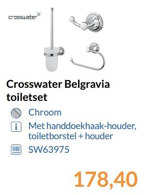 Promoties Crosswater belgravia toiletset - Crosswater - Geldig van 01/08/2017 tot 31/08/2017 bij Sanitairwinkel