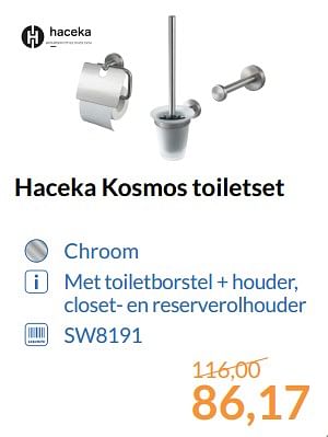 Promoties Haceka kosmos toiletset - Haceka - Geldig van 01/08/2017 tot 31/08/2017 bij Sanitairwinkel