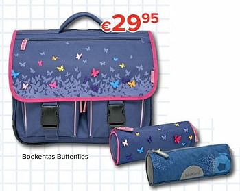 Promoties Boekentas butterflies - Kickers - Geldig van 11/08/2017 tot 10/09/2017 bij Euro Shop