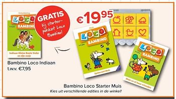 Promoties Bambino loco starter muis - Bambino - Geldig van 11/08/2017 tot 10/09/2017 bij Euro Shop