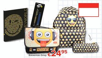 Promoties Boekentas emoji - Emoji - Geldig van 11/08/2017 tot 10/09/2017 bij Euro Shop